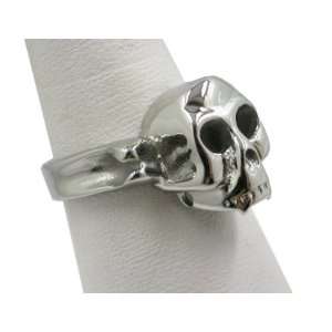    Creepy 316L Stainless steel Biker skull ring Sz13.5 Jewelry