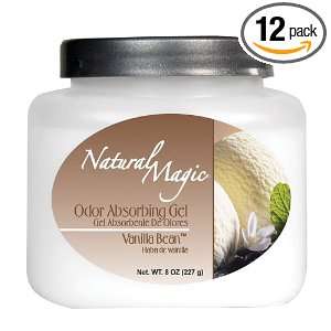  Natural Magic Odor Absorbing Gel, Vanilla Bean, 8 Ounces 