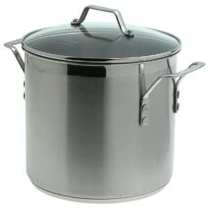  Calphalon Pots & Pans Stainless 8 Quart Stock Pot with 