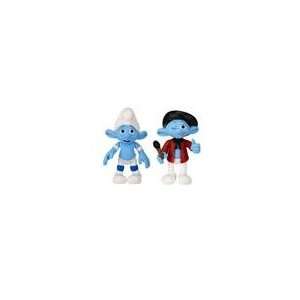  The Smurfs Grab Ems Wave 2 3 inch Panicky & Painter Smurf 