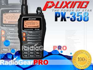 Puxing PX 358 VHF radio 136 174Mhz + VOX + Earpiece  