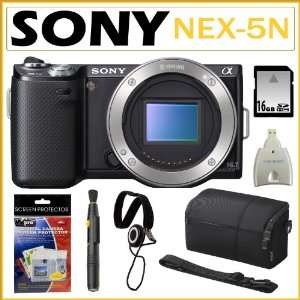 Sony NEX 5N/B 16.1MP Compact Interchangeable Lens Digital Camera Body 