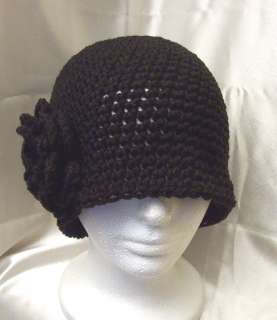 NWT New Cloche Bell 20s Flapper Winter Hat Flower  