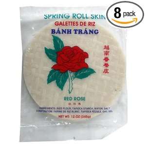 Banh Trang Spring Roll Wrapper, 12 Ounce (Pack of 8)  