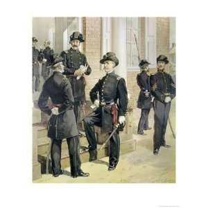  Staff. Field, And, Line Officers Giclee Poster Print