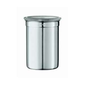 Stainless Steel .1 Quart Jar / Canister with Clear Glass Lid  