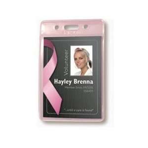  Breast Cancer Badge Holder Ver 48 Pieces/4 Packs Of 12 