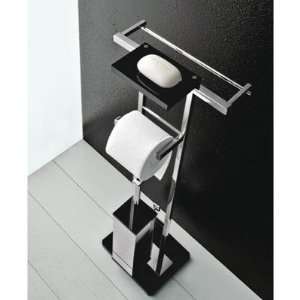  Four Function Butler with Plexiglass Base Finish Black 
