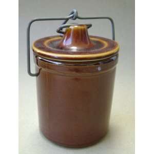  Vintage Stoneware Old Country Cheese Jar Crock Container 