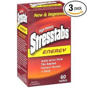 Stresstabs High Potency Energy, now with new TRI AMINO Energy Blend 
