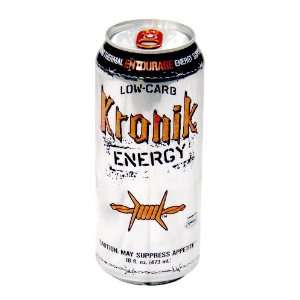  8 Pack   Kronik Low Carb Energy   Entourage   16oz 