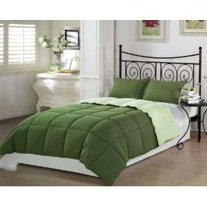   Super Soft Goose Down Alternative Reversible Comforter Set, King Size