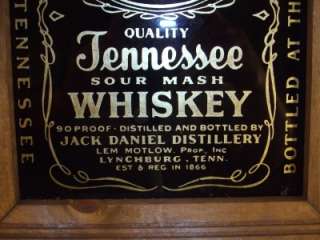 Jack Daniels Old No. 7 Tennesse Whiskey Picture / Sign Wood Framed 