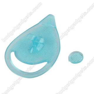   Silicone Pattern Face Cleaning Pad Blackhead Remover Brush blue  