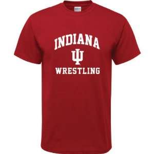   Hoosiers Cardinal Red Youth Wrestling Arch T Shirt