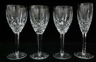 LOT 3 WATERFORD Crystal Quilted Pattern Wine Glasses  