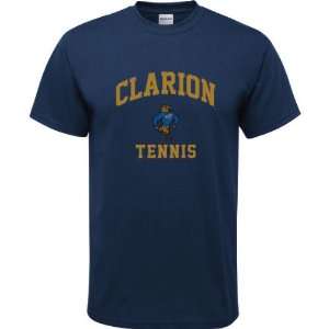 Clarion Golden Eagles Navy Youth Tennis Arch T Shirt  