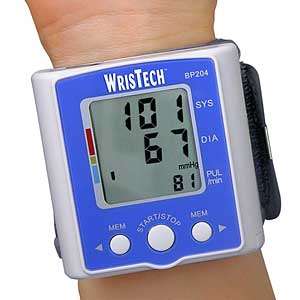 Wristech Wrist Cuff Digital Blood Pressure Pulse Monitor 017874152377 
