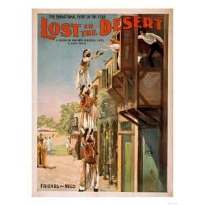 Lost in the Desert Arabian Theatrical Poster Premium Poster Print 