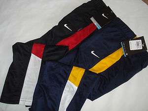 Boys Nike Athletic Pants Dri Fit Lightweight NWT $38 4/5/6/7 Black/Red 