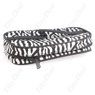 Zebra Pattern Cosmetic Make up Hand Case Bag HBI 7115  