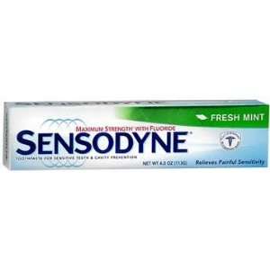 Sensodyne Toothpaste for Sensitive Teeth & Cavity Protection Mint 4 oz 
