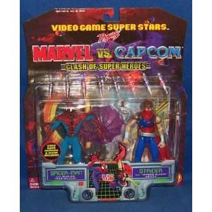   Marvel Vs. Capcom Spider Man Vs. Strider Action Figures Toys & Games