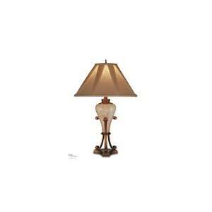  Tripod with Eggshell Crackle Urn Table Lamp by Remington Lamp 