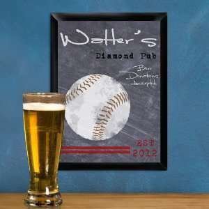  Personalized Baseball Tavern Sign