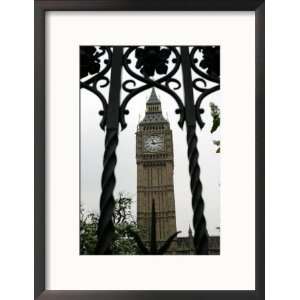  General View of the Big Ben Clock Tower Collections Framed 