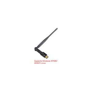   USB Wireless Adapter with Detachable Antenna (Black) for Lg laptop