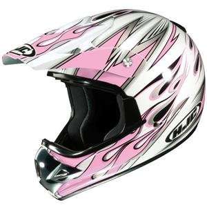  HJC Womens CS X4 Burn Helmet   2X Large/Pink Automotive