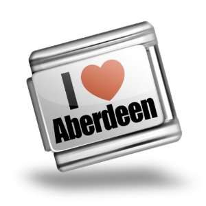   City of Aberdeen, Scotland Bracelet Link Italian Charms Original